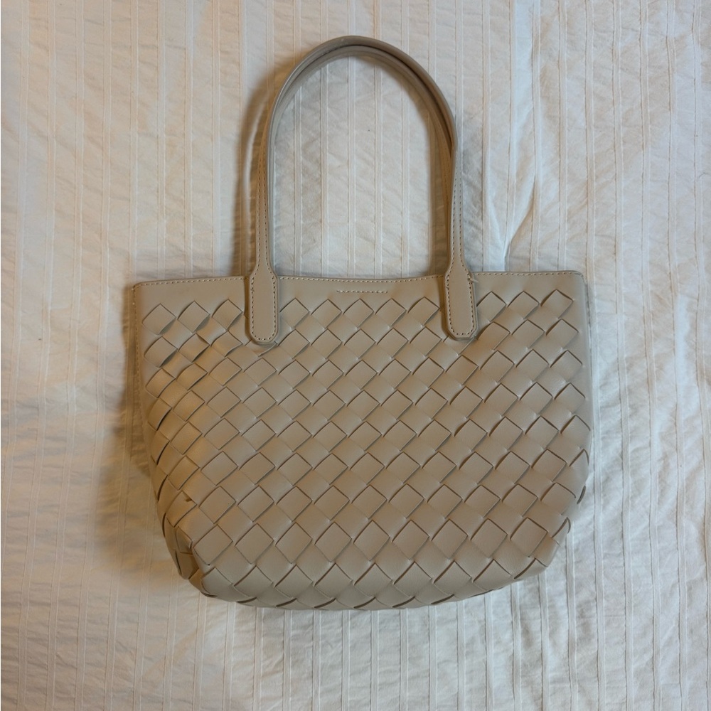 Woven small tote